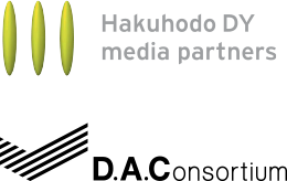 Logo of Hakuhodo DY media partners and D.A.Consortium