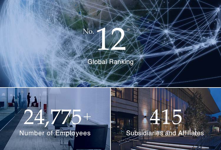 No.15 Global Ranking | 24,775+ Number of Employees | 415 Subsidiaries and Affiliates