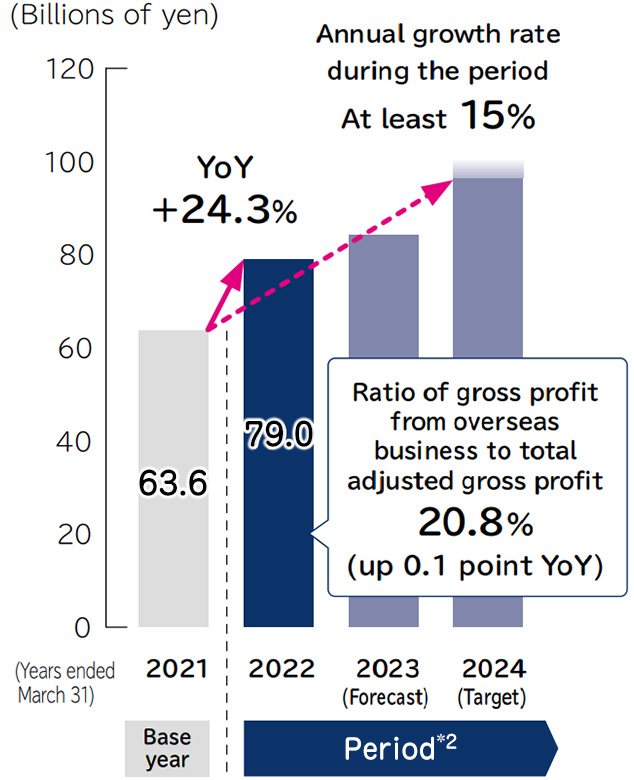 Gross Profit in Overseas Business Domains